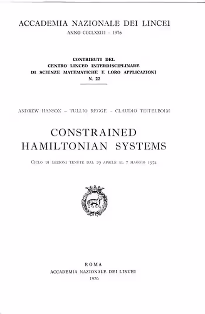 خرید و دانلود نسخه کامل کتاب Constrained Hamiltonian Systems
