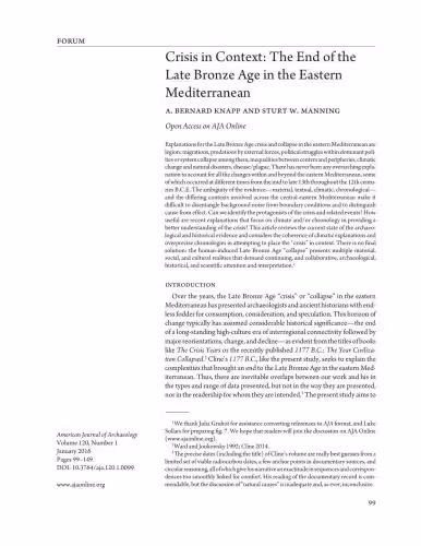 خرید و دانلود نسخه کامل کتاب Crisis in Context: The End of the Late Bronze Age in the Eastern Mediterranean