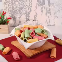 کاسه آجیل سرامیکی با سینی چوبی مدل آبشاری VENTI کد 6001     
