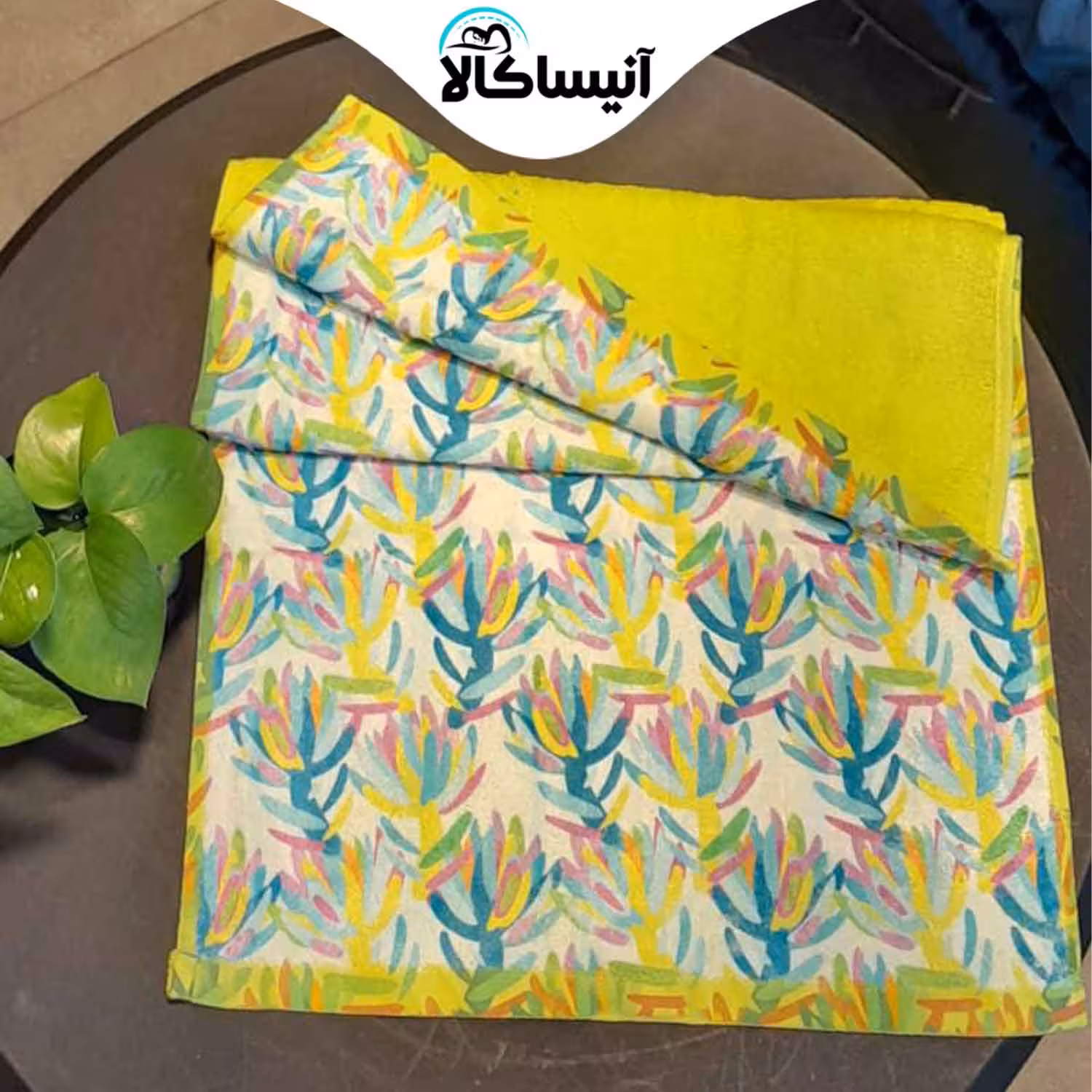 حوله دستی برق لامع مدل جونیور طرح کویر