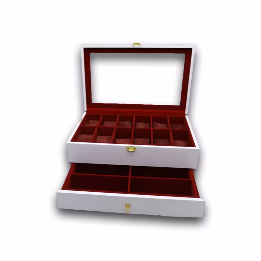 جعبه کلکسیونی 2 طبقه 12 تایی ساعت مچی Collectible Box For Watch