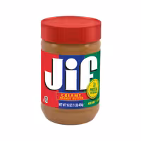 کره بادام زمینی جیف jif مدل کرمی 454 گرمی