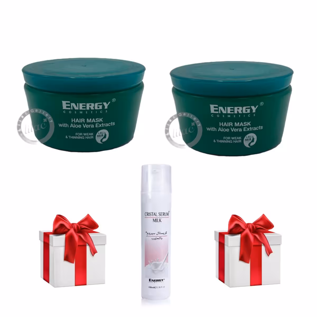 ماسک مو انرژی ENERGY مناسب موهای ضعیف و شکننده 500 میل 2 عددی همراه با هدیه