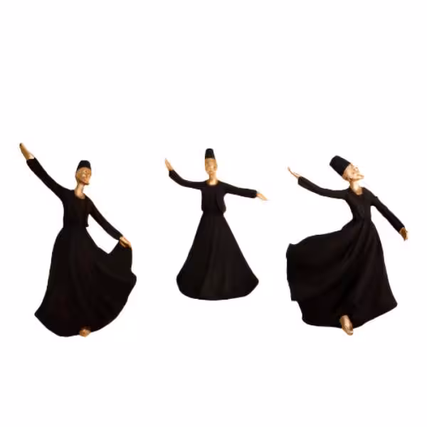 مجسمه رقص سماع مجموعه 3 عددی
