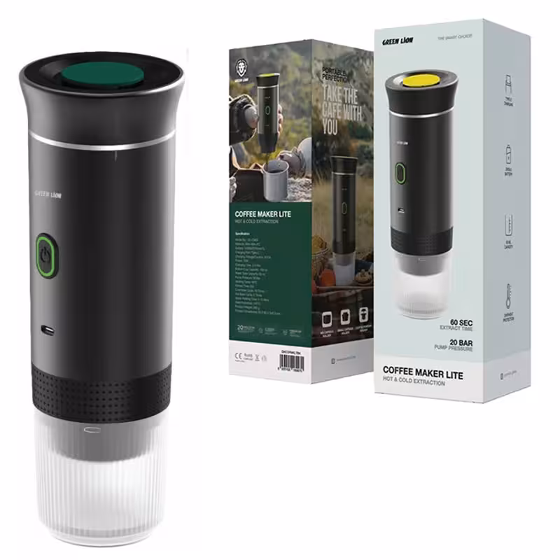 دستگاه اسپرسوساز شارژی قابل حمل گرین لاین مدل Green Lion G portable lite