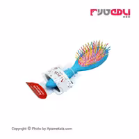 برس کودک head-helena professional رنگ آبی آسمانی دندانه موج دار پلاستکی رنگارنگ