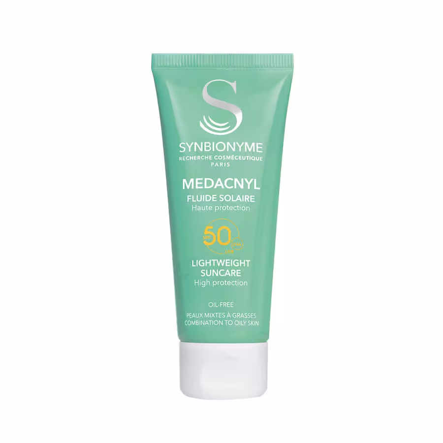 فلوئید ضدآفتاب مداکنیل سین بیونیم SPF50 مناسب پوست مختلط تا چرب
