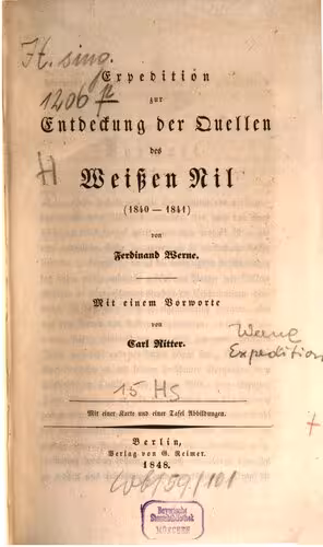 خرید و دانلود نسخه کامل کتاب Expedition zur Entdeckung der Quellen des Weißen Nil (1840-1841)