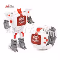 ساعت مچی رباتیک تبدیل شونده سفید Transform Toys Robot Watch