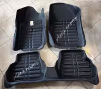 کفپوش پنج بعدی207206رانادرجه یک چرمی نرم قابل انعطاف چرم سنگین پشت نانوضدآب فیت مدلAS