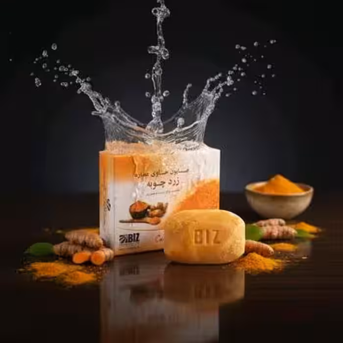 پک 3 عددی صابون دست و صورت زردچوبه مناسب برای دست و صورت