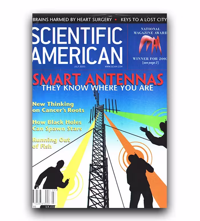 scientific american smart antennas مجله انگلیسی چاپ اصل کاغذ گلاسه روغنی