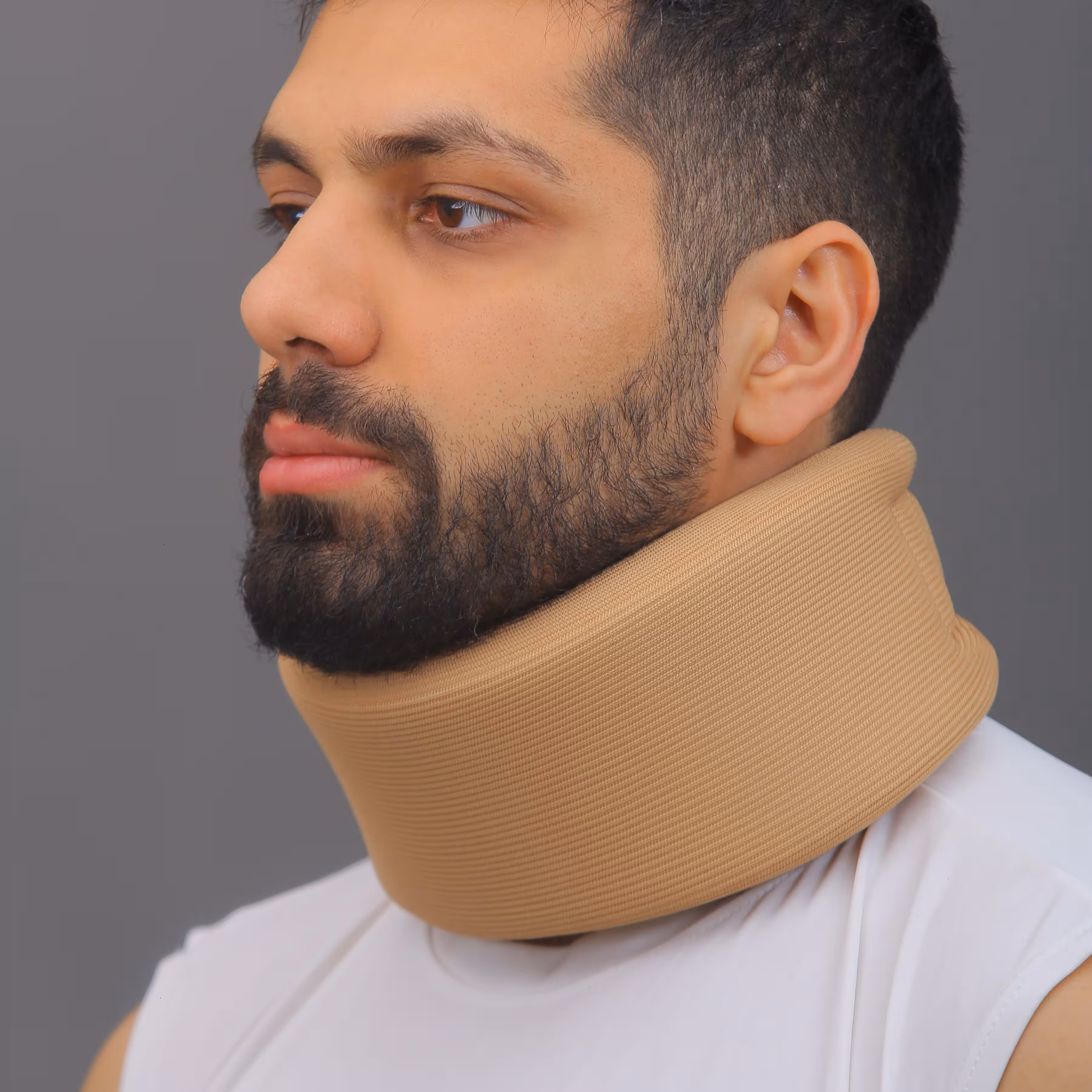 گردنبند طبی نرم صادراتی چیپسو CHIPSO کدCO110 ضد حساسیت رنگ کرم