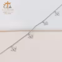 پابند نقره مدل با آویز زنبور عسل عیار 925 کد 24009