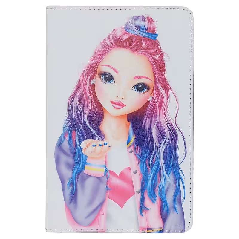 کیف کلاسوری مدل دختر رمانتیک - 02 مناسب برای تبلت سامسونگ Galaxy Tab S6 Lite P610 / P615 | دیجی قاب دونی