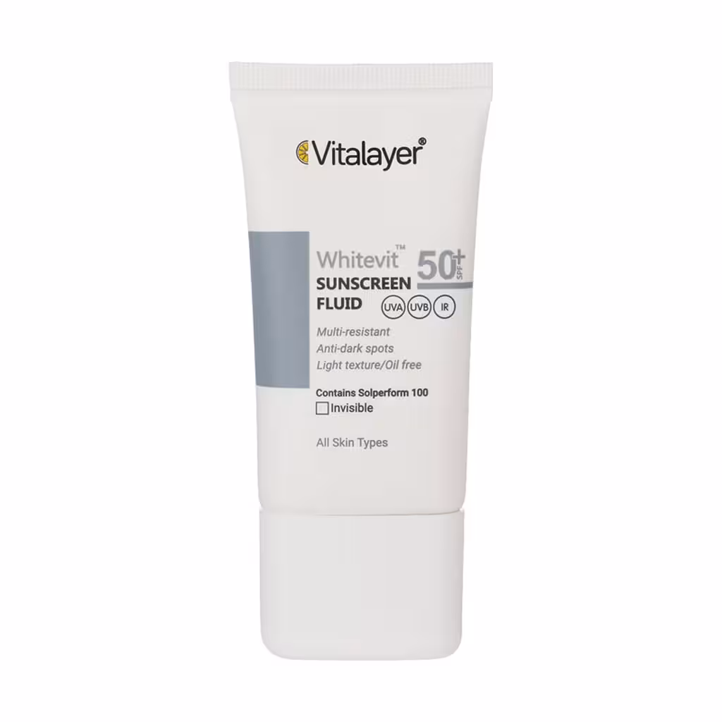 فلوئید ضد آفتاب ضد لک وایت ویت 40 میلی لیتر ویتالیر Vitalayer