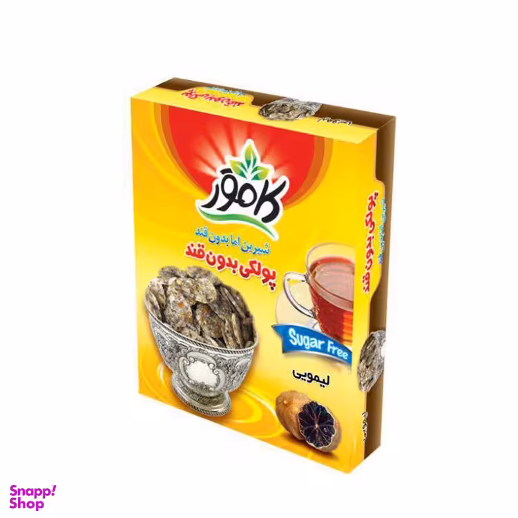 پولکی لیموعمانی بدون قند کامور وزن 150 گرم