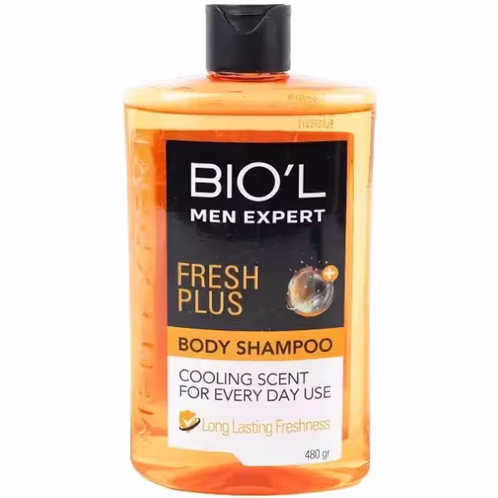 شامپو بدن مردانه بیول مدل FRESH PLUS مناسب انواع پوست حجم 480 ML