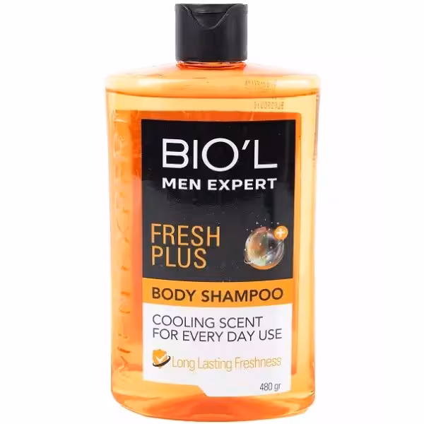 شامپو بدن مردانه بیول مدل FRESH PLUS مناسب انواع پوست حجم 480 ML