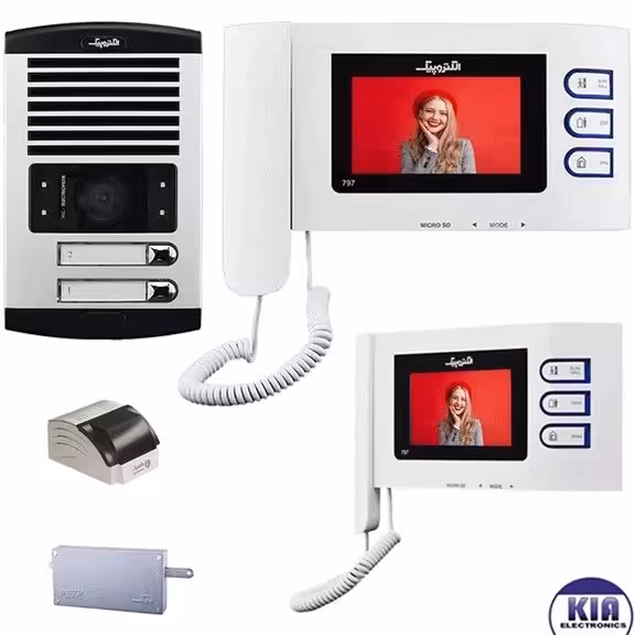 آیفون تصویری الکتروپیک مدل 797Pro ظرفیت 2 واحدی با مانیتور 4.3 اینچ