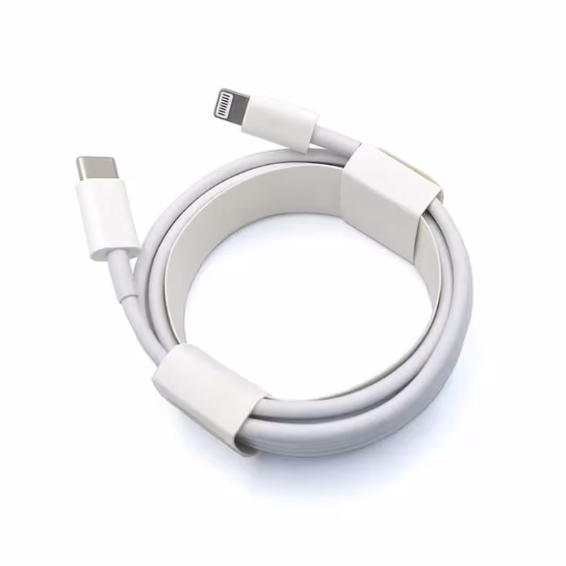 کابل شارژ و دیتا 1.5 متری فست Type-c to Lightning بدون پک Tt01