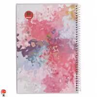 دفتر مشق 80 برگ سیمی مجلد طرح افشان آپادانا