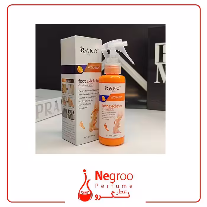 اسپری رفع ترک پا راکو مدل ویتامین E حجم 150 میلی لیتر