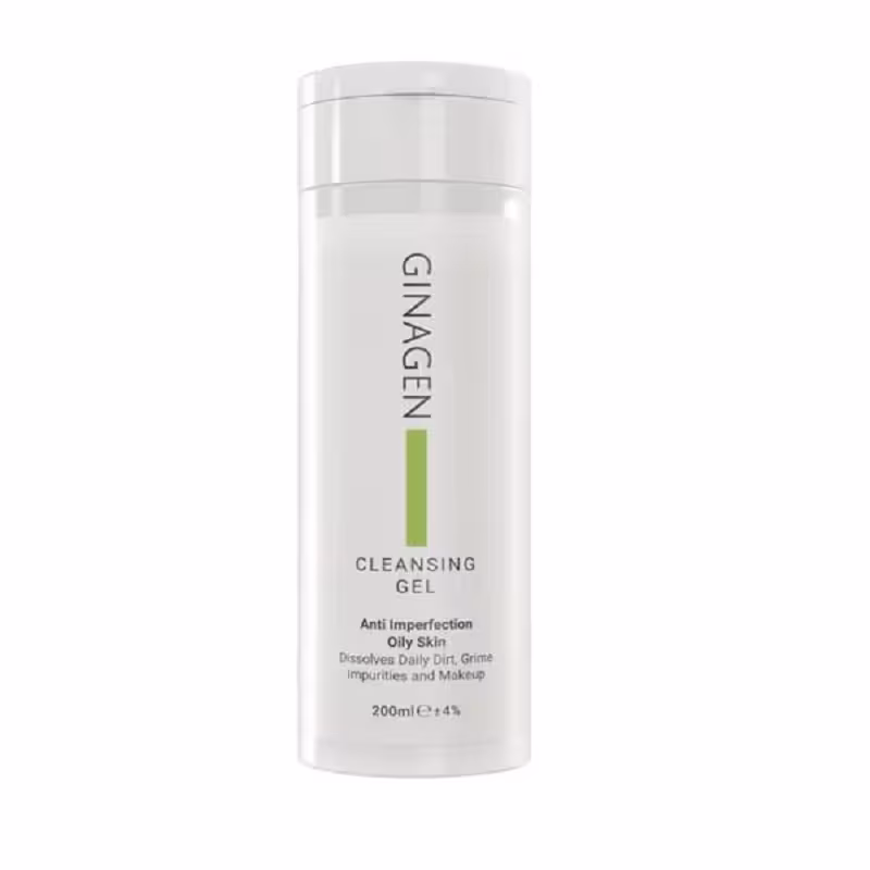 ژل شستشوی صورت پوست چرب ژیناژن Cleansing Gel For Oily Skin