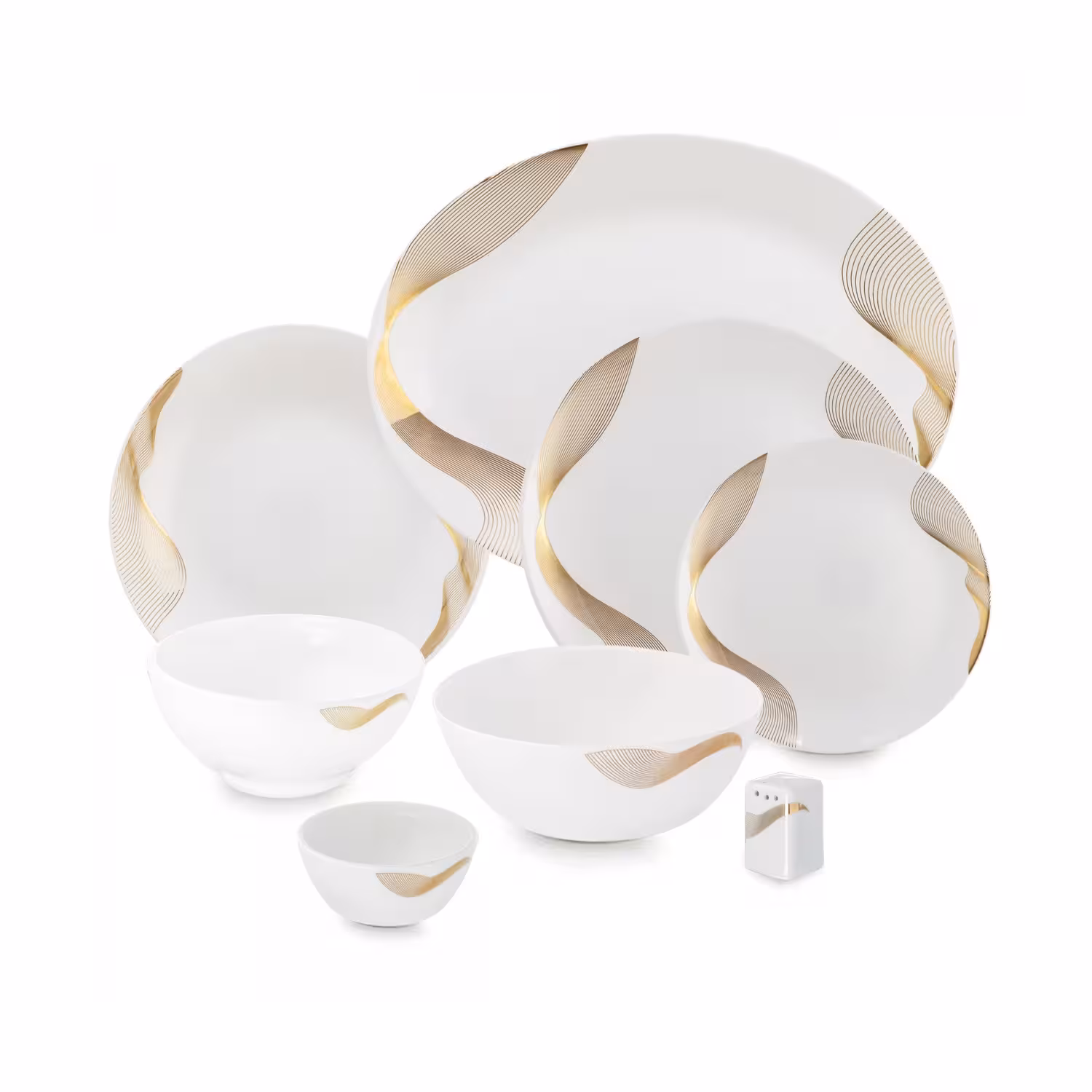 سرویس غذا خوری 40 پارچه اوپال هومیت طرح آیما طلایی