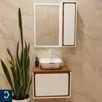 روشویی کابینتی مدل باران، شامل کابینت و روشویی، مناسب برای سرویس بهداشتی