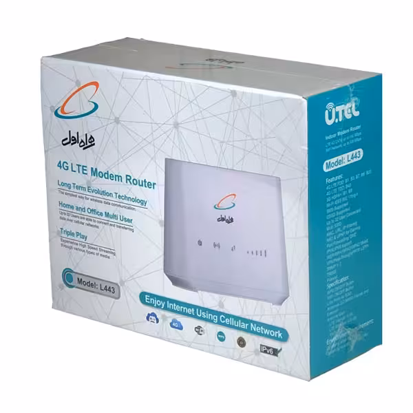 مودم روتر همراه اول مدل UTEL L443 به همراه سیمکارت و بسته هدیه