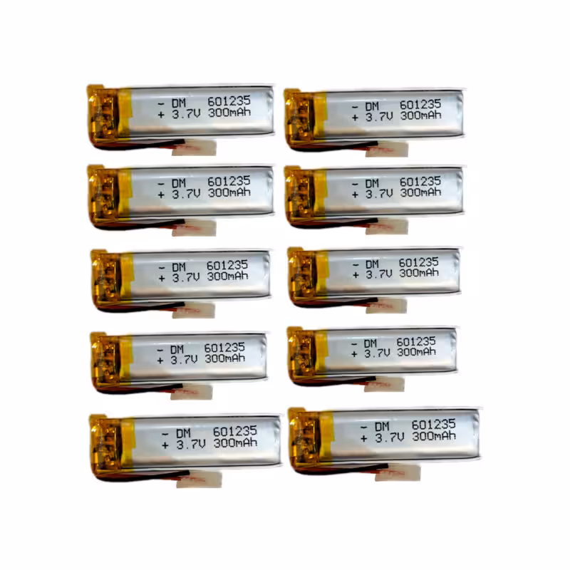باتری لیتیومی مدل DM-601235 ظرفیت 300mAh بسته 10 عددی
