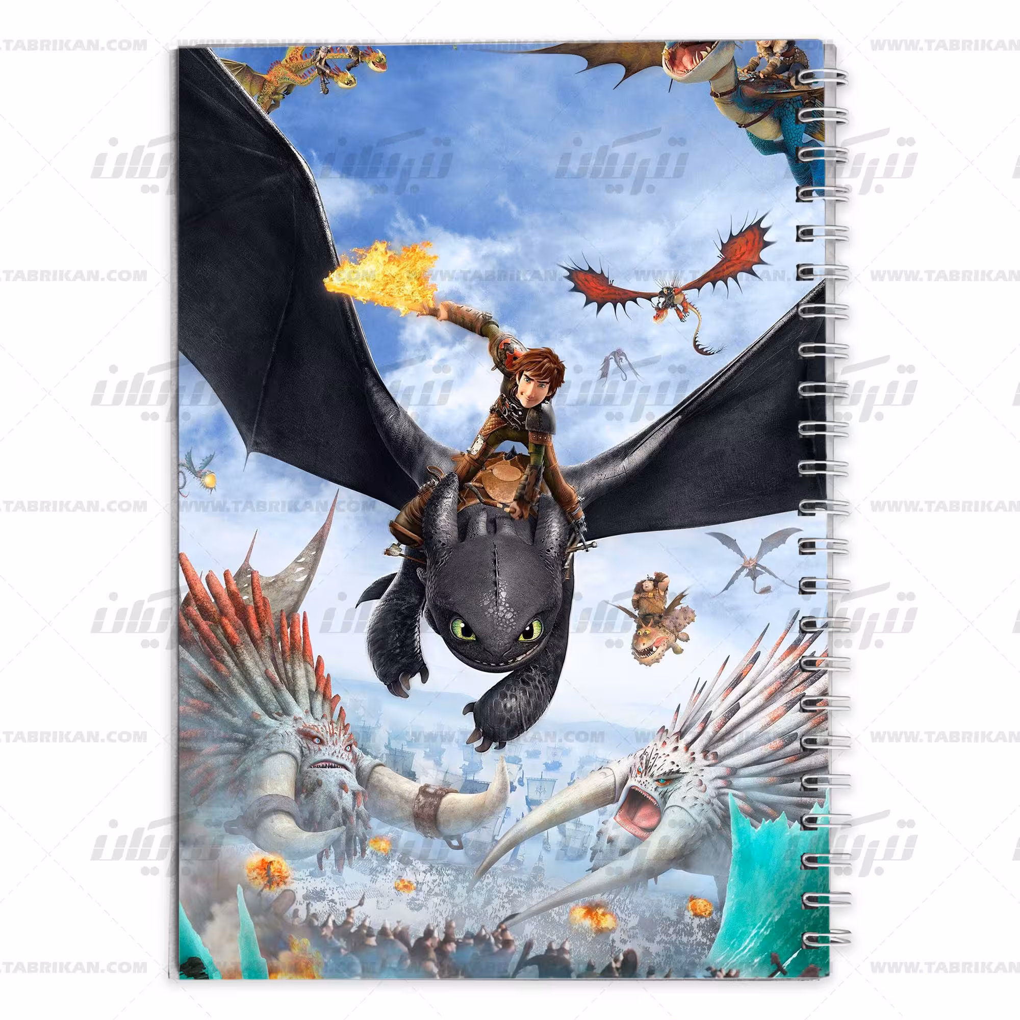 دفتر مشق کارتون چگونه اژدهای خود را تربیت کنیم