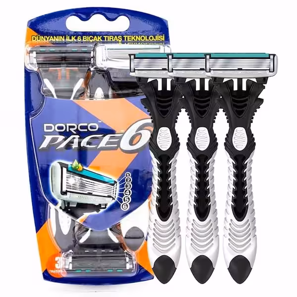 خودتراش 6 تیغه 3 عددی دورکو  Dorco Pace6