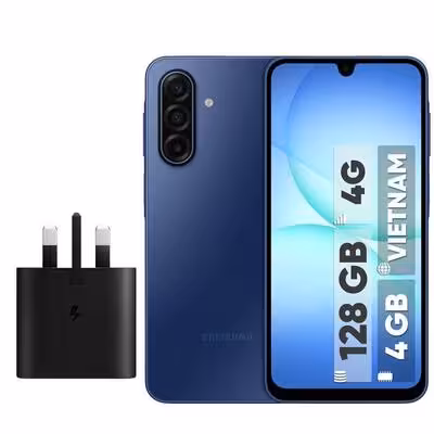 گوشی موبایل سامسونگ مدل Galaxy A17 4G دو سیم کارت ظرفیت 128 گیگابایت و رم 4 گیگابایت - ویتنام به همراه شارژر 25 وات سامسونگ