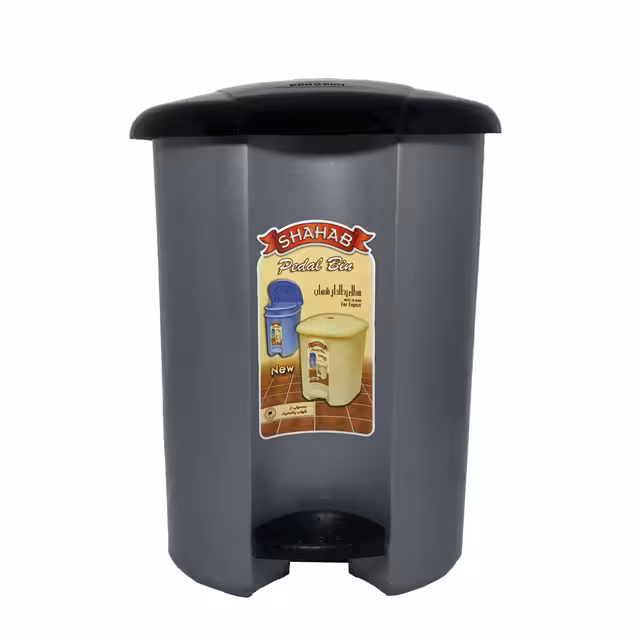 سطل زباله پدالی شهاب پلاستیک کد 4- 1113