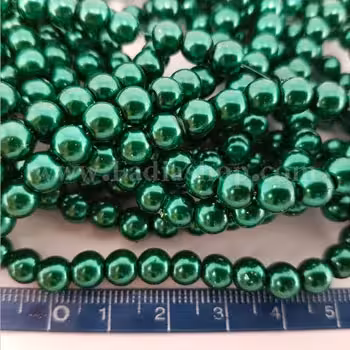 مروارید سنگی 6 سبز تیره