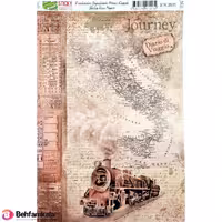 دکوپاژ برنجی(الیافی)پشت چسب دار ریچ کد 2635
