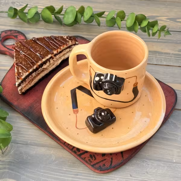 چای خوری طرح دوربین عکاسی