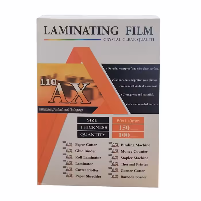 طلق پرس اکس مدل 150 سایز 8×11 سانتی متر بسته 100 عددی