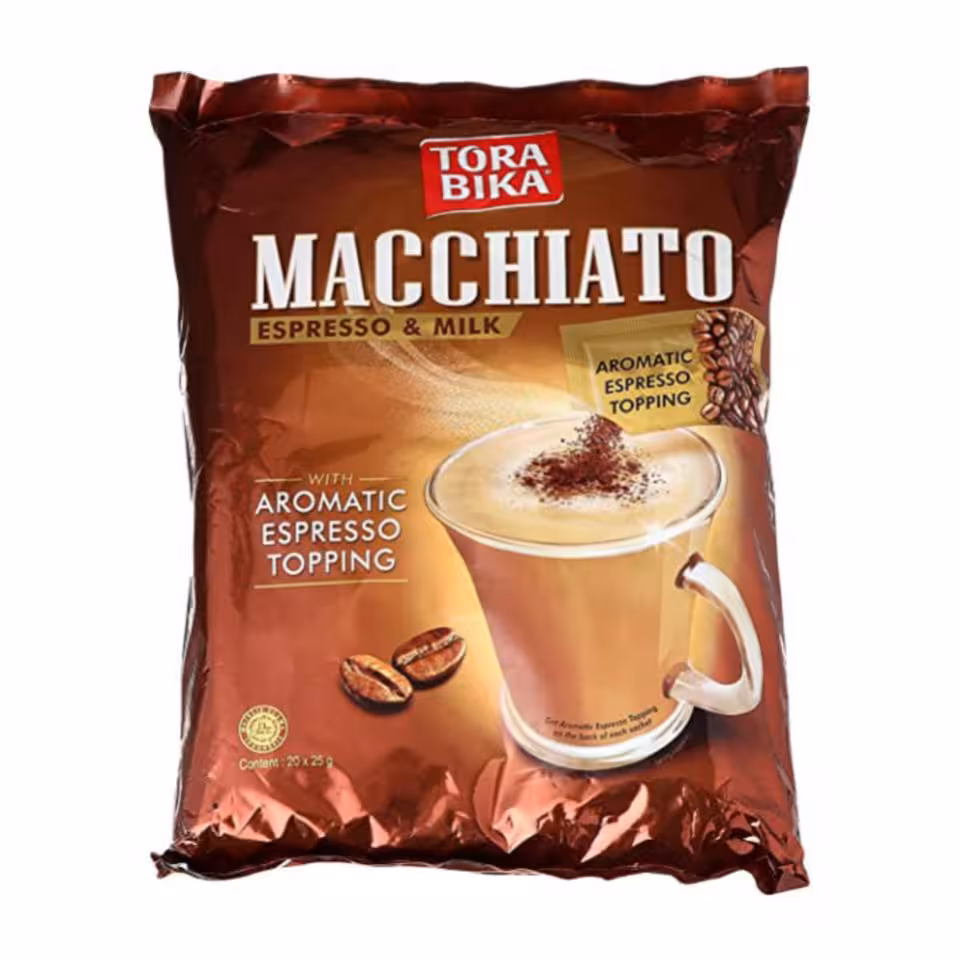 پودر قهوه فوری تورابیکا مدل ماکیاتو 20 عددی (500 گرم) torabika