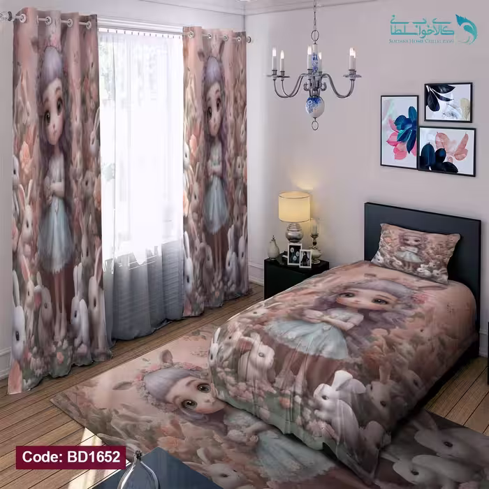 روتختی طرح دختر خرگوشی یکنفره کد BD1652