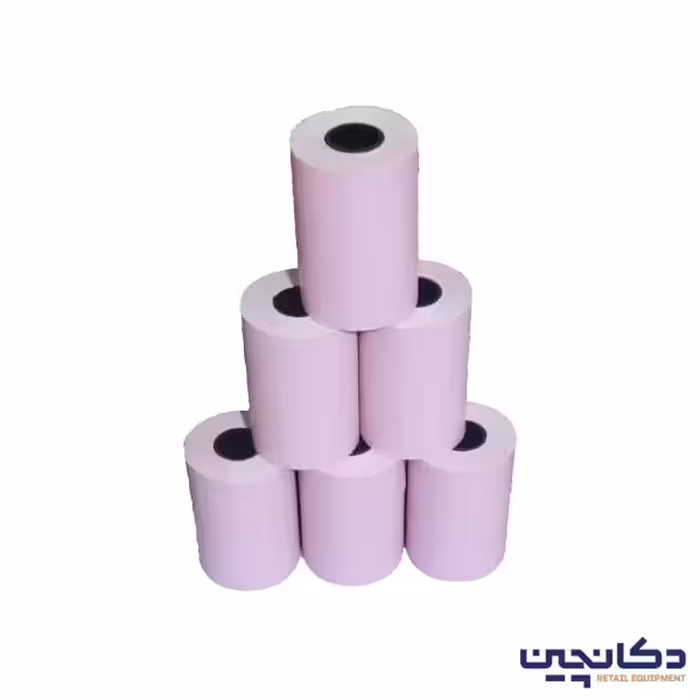 کاغذ حرارتی جیانگ رنگی 36 متری صورتی (کارتن 60 عددی)