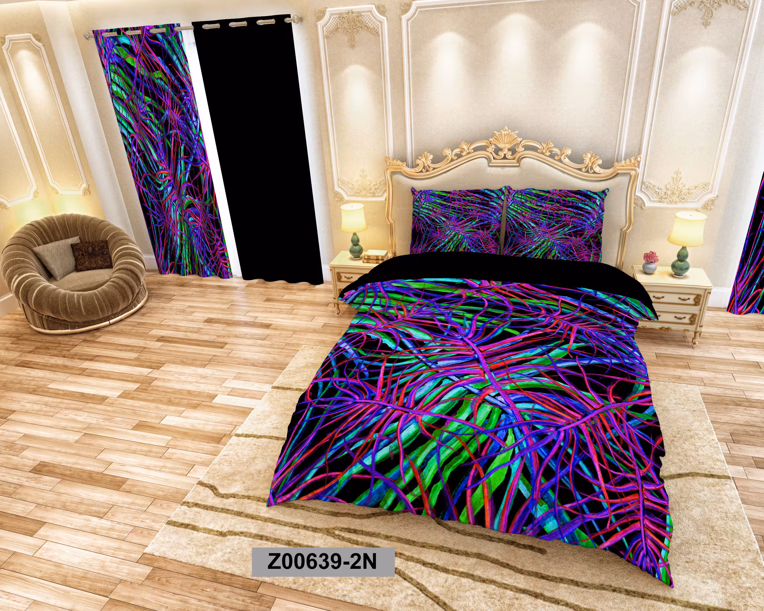 لحاف روتختی تنسل سه بعدی (3D) کالای خواب متین کد 639