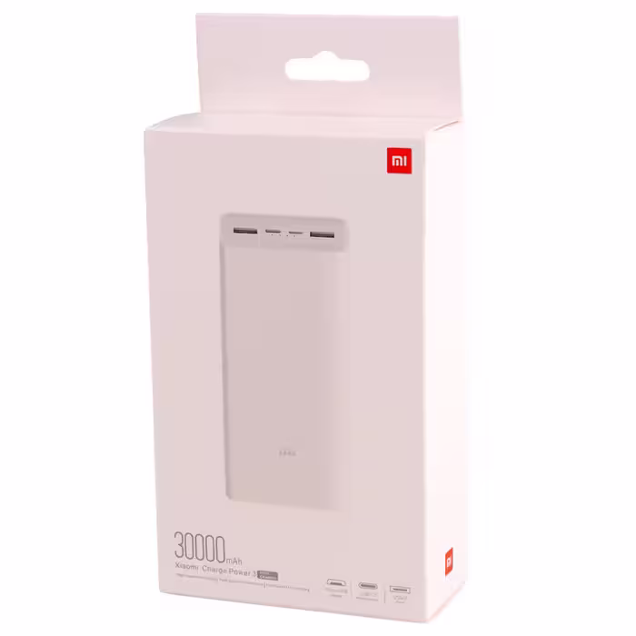 پاور بانک فست شارژ شیائومی Mi Power Bank 3 PB3018ZM Grade A PD 18W High Copy ظرفیت 30000 میلی آمپر ساعت