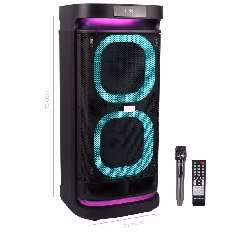 اسپیکر چمدانی بلوتوثی هایکو استار مدل Party Box HPS-8116 به همراه میکروفون و ریموت کنترل
