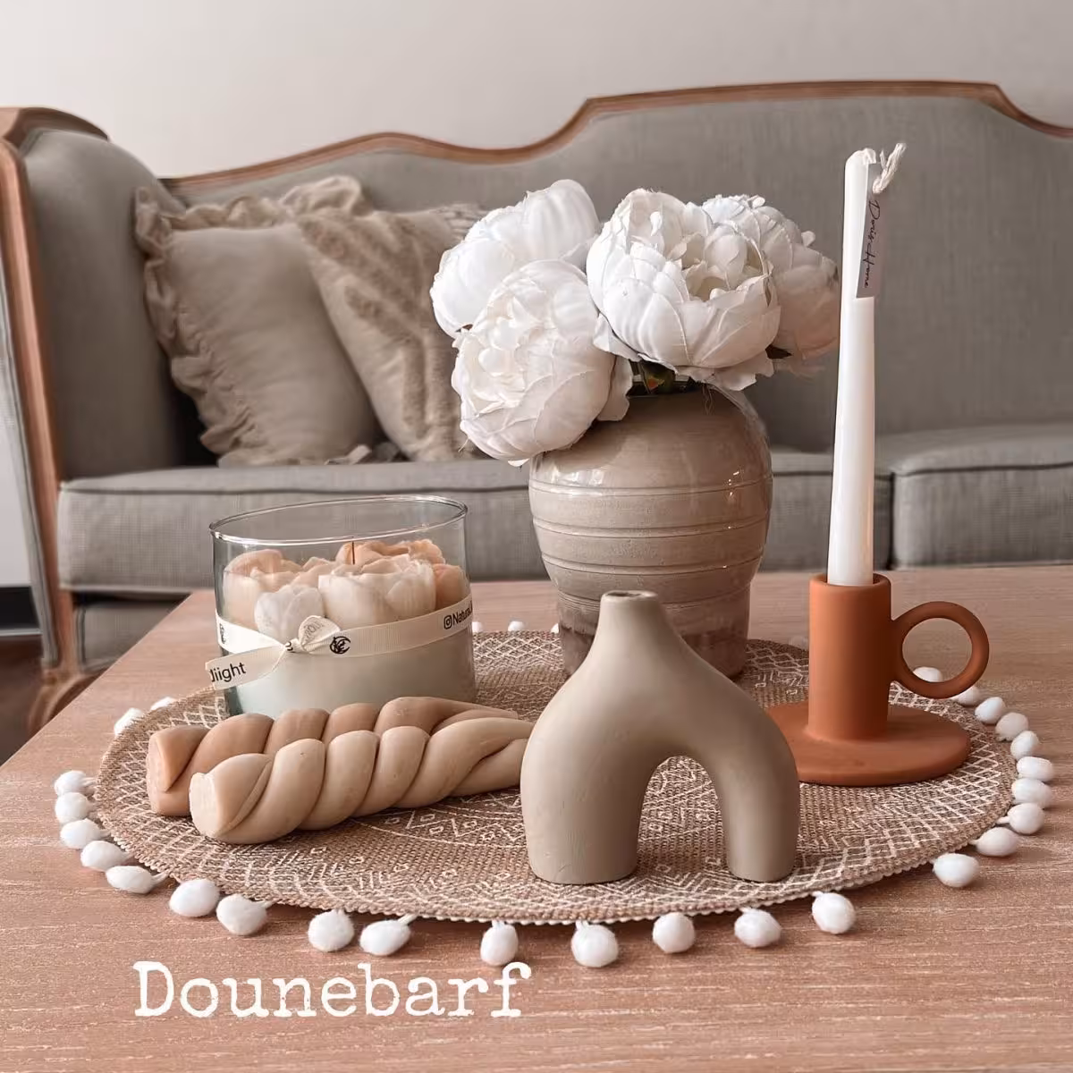 گلدان طرح اچ اند ام سایز کوچک