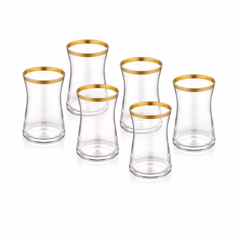 استکان پاشاباغچه مدل هیبلی کد 42361 بسته شش عددی