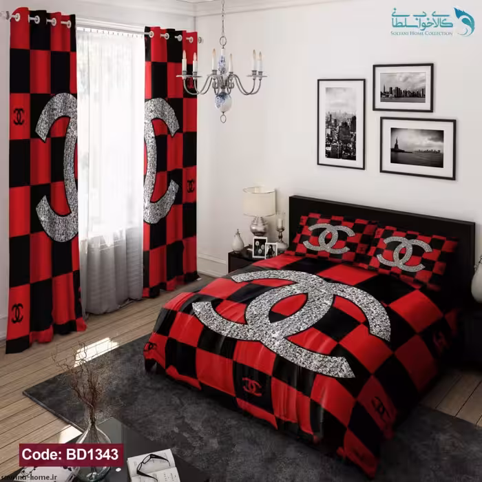 روتختی طرح شنل قرمز دونفره کد BD1343