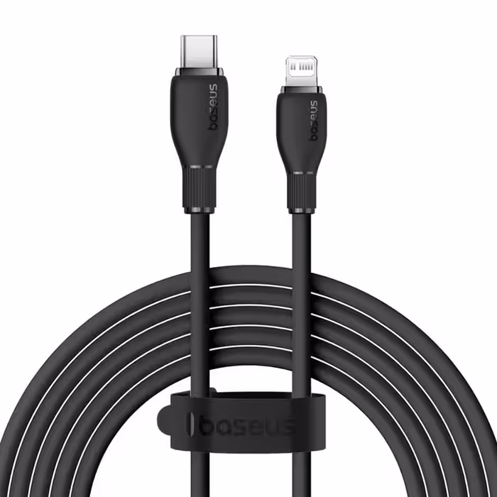 کابل تبدیل USB-C به لایتنینگ بیسوس مدل Pudding Series Gentle 20W طول 120 سانتی متر